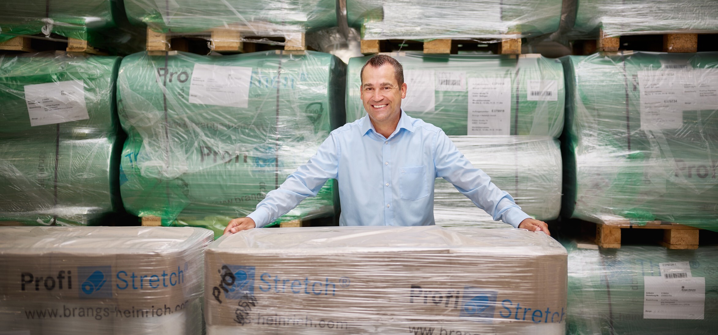 Palettenladung in Profi Stretch verpackt